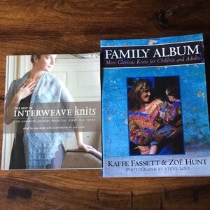 2 Knitting Books: Best of interweave knits + Family album by Kaffe Fassett